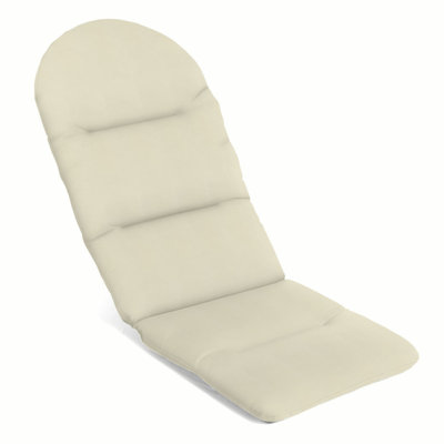 Casual Cushion Outdoor Adirondack Chair Cushion, Sunbrella Fade & Water Resistant for Adirondack Lawn & Patio Chairs, 20.5"W x 18"D, 2" thick; Back 20.5"W x 31"H, 2" thick, Reversible, Canvas Canvas