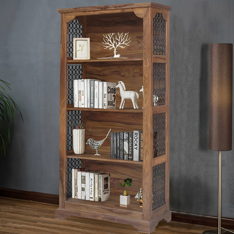 Gallardo Solid Wood Standard Bookcase, 178cm H x 90cm W x 38cm D
