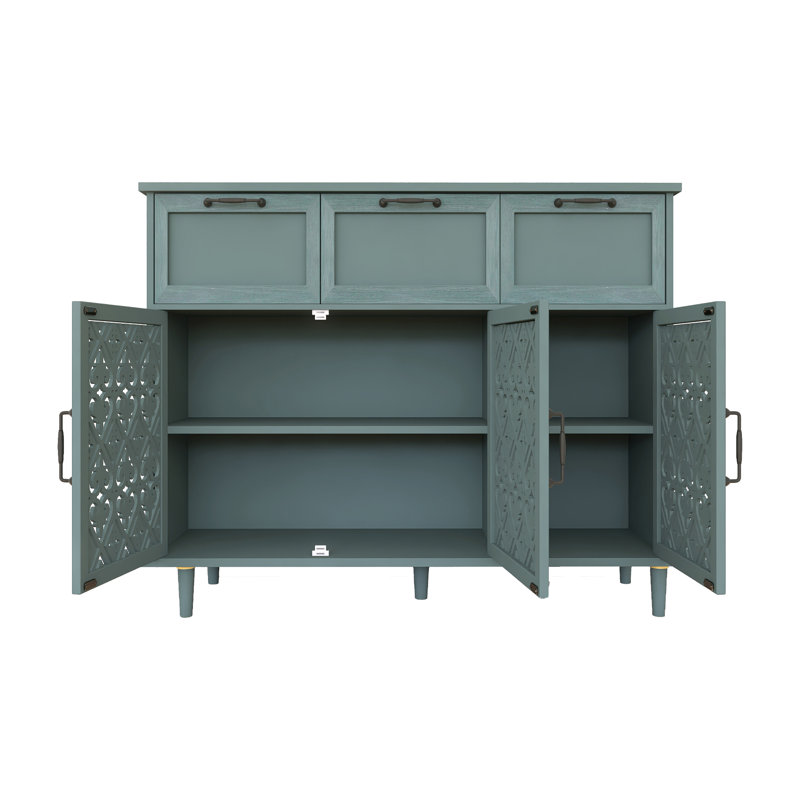 Buffet décoratif Delaenie, Vert