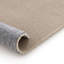 Machine washable soft solid colour rug