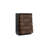 Houston Traditional Style 5-Drawer Chest Made With Wood In Walnut
