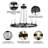 16-Light 48"W Dimmable Wagon Wheel Chandelier (Bulbs Included)-1689656149