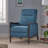 Mid-Century Modern Fabric Recliner - Push Back, Thick Seat Cushion, Wooden Legs-854378752
