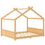 Lit pour grand lit avec lattes de soutien, structure en bois massif, aucun sommier requis, lit pour enfant avec structure ouverte, naturel-545092502-545092504