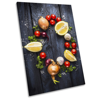 Fresh Vegetables Kitchen - Wrapped Canvas Print