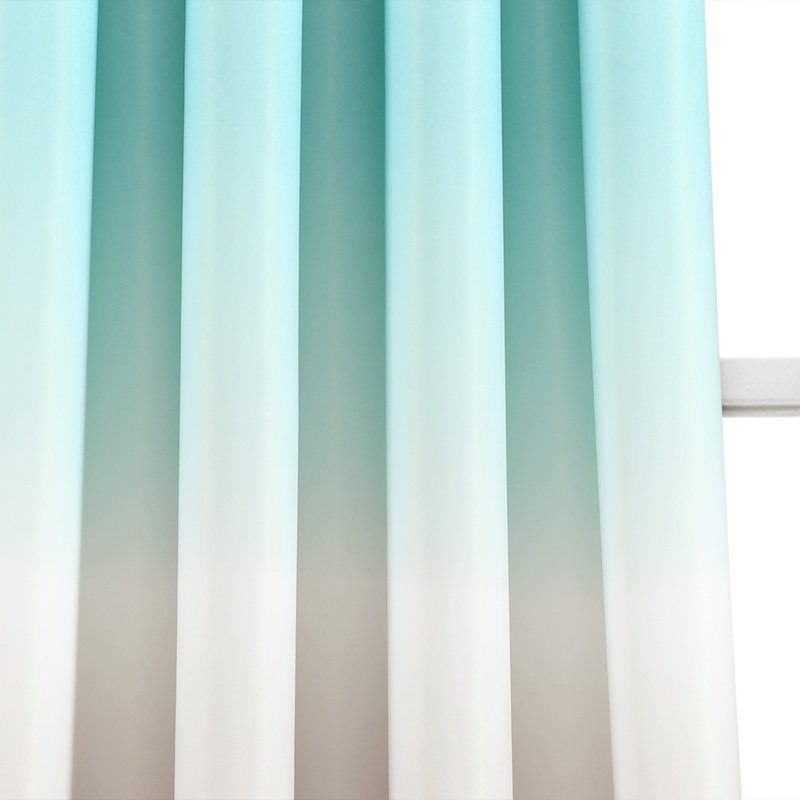 Room Darkening Curtain Pair, Width 132 x Drop 213 cm, Aqua
