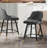 Swivel Upholstered 26"/29" Counter & Bar Stool With Solid Metal Frame and Velvet Back-1125635294-1108902028