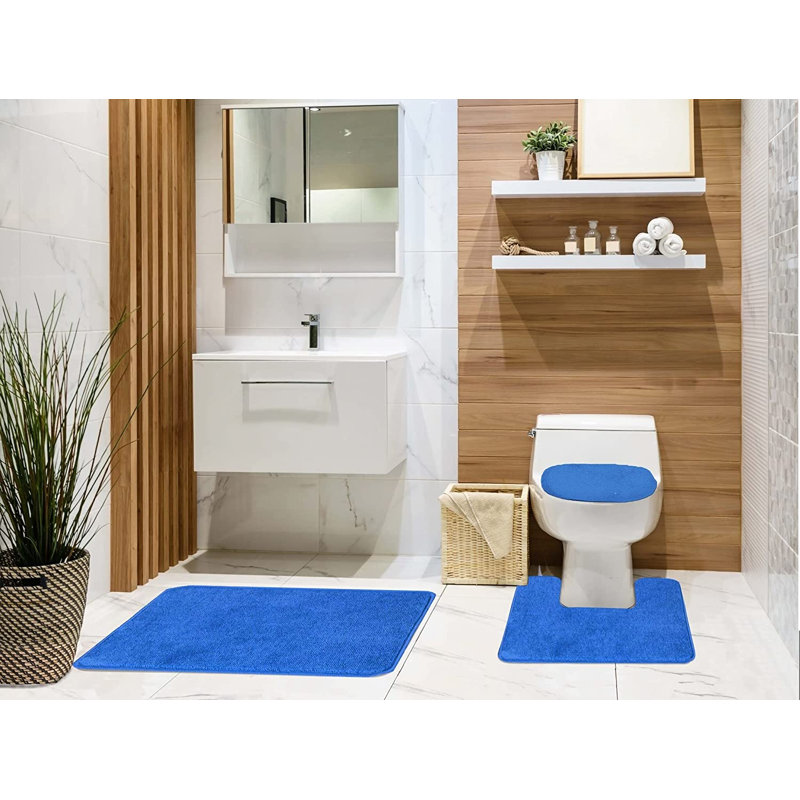 Ensemble de tapis de bain Mckeel, Bleu océan