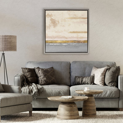 Cadre flottant abstrait Soft Sea, design par Patricia Pinto