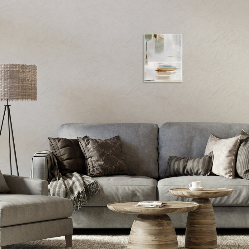 Muted Neutral Composition Wall Plaque Art by Susan Jill