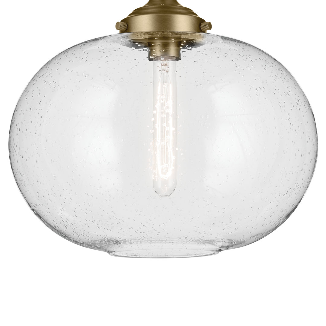 14.5" 1-Light Flush Mount Breakwater Bay Fixture 