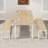 5-Piece Extendable Dining Table Set for 4-8 People – 63'' Kitchen Set with 2 Benches & 2 Stools, Mid-Century Dinette for Small Spaces-370005140