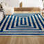 Tapis bleu marine / ivoire Isibeal-1621524168