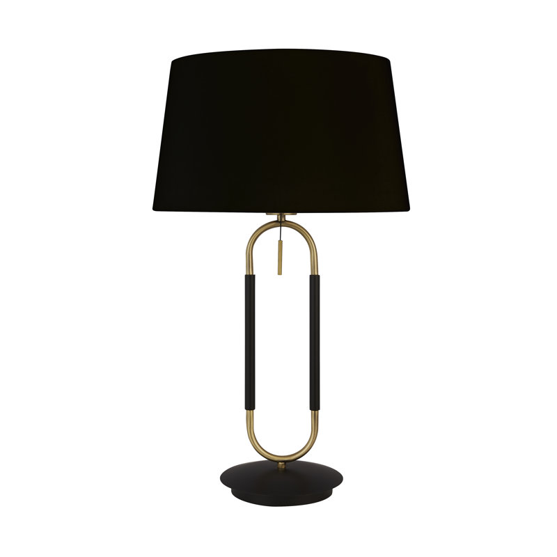Romona Metal Table Lamp, Black, Bronze