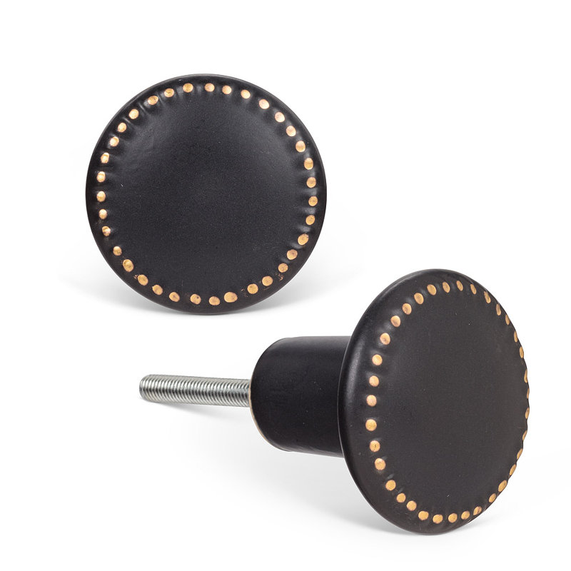 Bouton rond, Noir