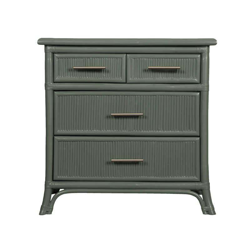 Bermuda 4-Drawer Nightstand, Evergreen