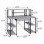 Bureau avec tablettes ouvertes et huche-1109032271