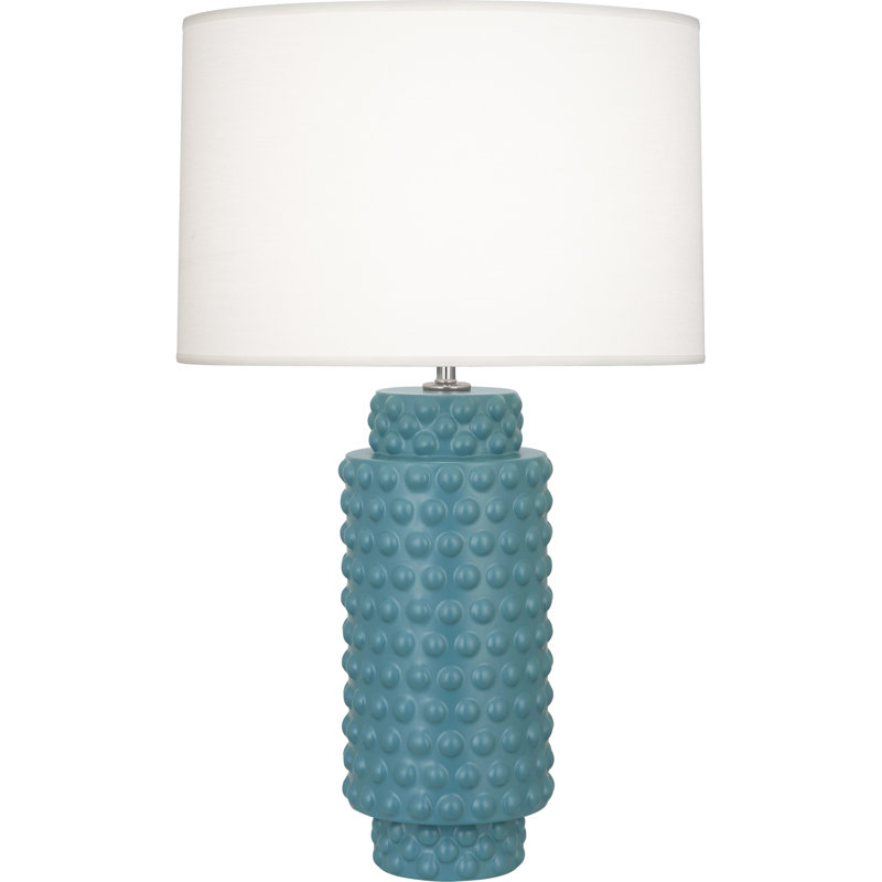 Dolly Table Lamp, 27.5" H x 17" W x 17" D, Steel Blue