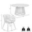 Bardolf 55'' Round 4 - Person Outdoor Dining Set with Cushions