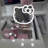 Hello Kitty Kawaii Lighted Makeup Mirror with Adjustable Tilt and Sturdy Metal Base, Lighting Change Button