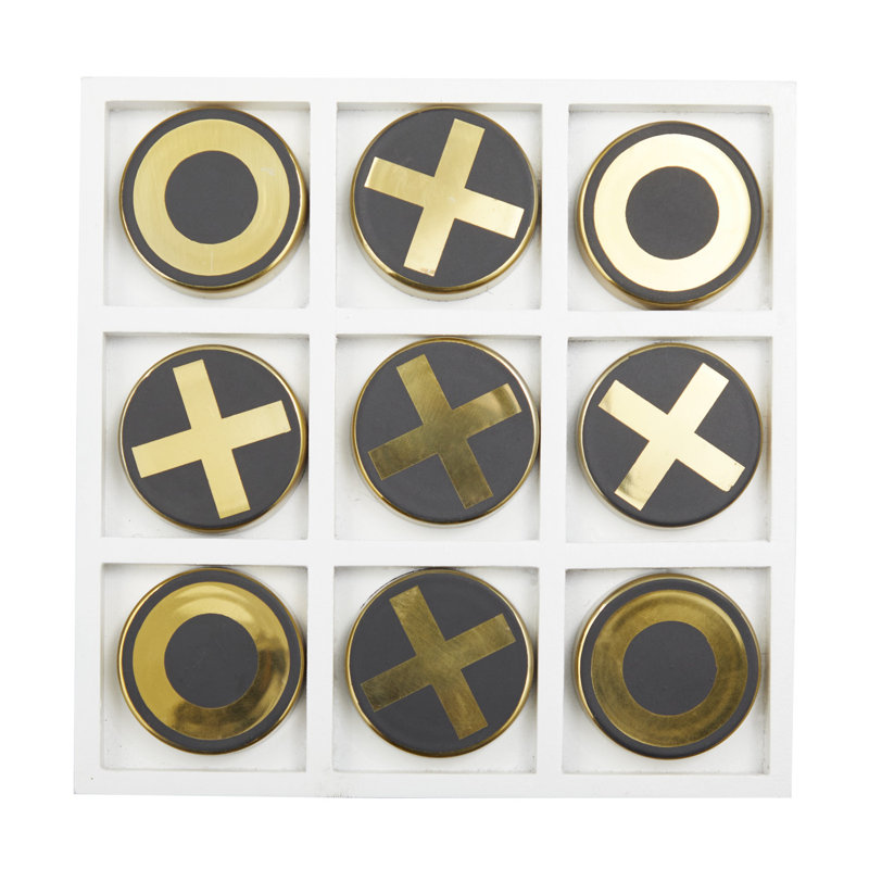 Novogratz 2 Player Metal Tic Tac Toe