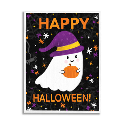 «Happy Halloween Happy Ghost», estampe numérique par Emily Cromwell