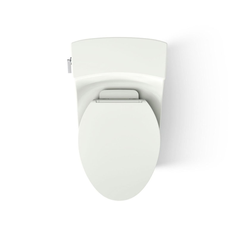 San Souci™ 1.28 GPF Elongated One-Piece toilet (Seat Included), Dune, Left-Hand