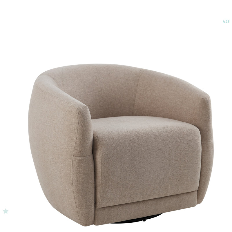 Fauteuil pivotant Ginevra, Tissu gris