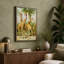 Giraffes in Acacia Shade Botanical 1 Piece Wrapped Canvas Wall Art-136706837-136706841