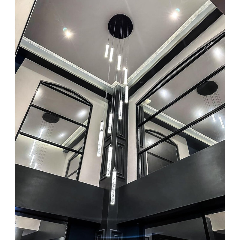 Matildia 12 - Light LED Tiered Chandelier, Black