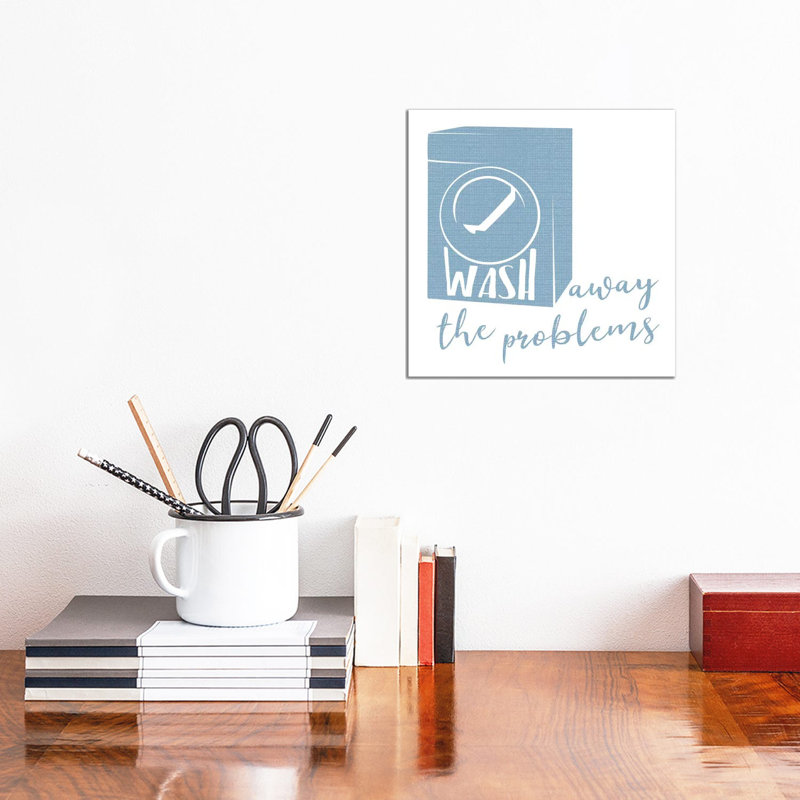 Wash Away by Mlli Villa - Print on Canvas, Wrapped Canvas, 30.48cm H x 30.48cm W x 1.91cm D