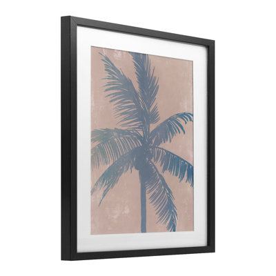 «Tropical Haze Palm Tree», reproduction encadrée sous verre, conception de Ian C.