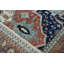 Wool Oriental Area Rug in Rust/Blue/Beige