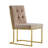 Chakevia 19'' H Tufted Velvet Upholstered Metal Side Chair-760109692-765764571