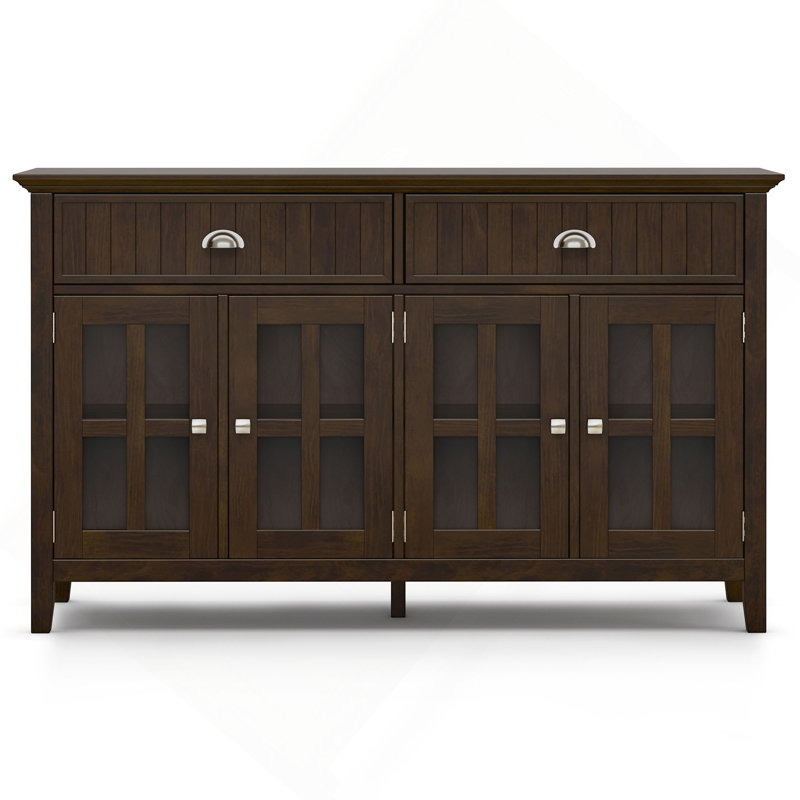 Buffet en bois massif de 60 pouces de large