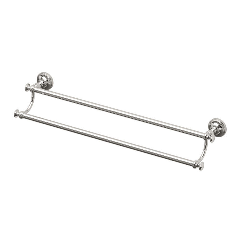 Tavern 24" Wall Mounted Double Towel Bar, Nickel