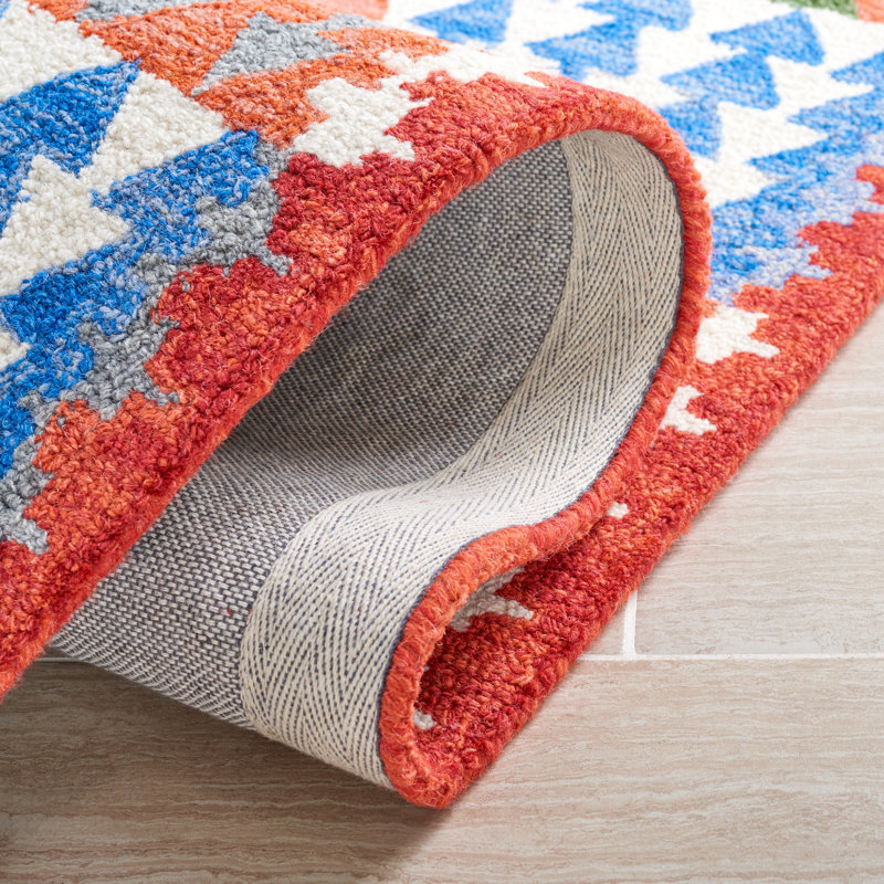 Horwich Hand Woven Wool and Cotton Area Rug, Runner 2'3" x 9'