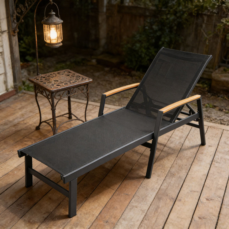 CHAISE LUNGE, 1, Noir