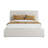Upholstered Bed Frame with Tall Padded Headboard-2040136517
