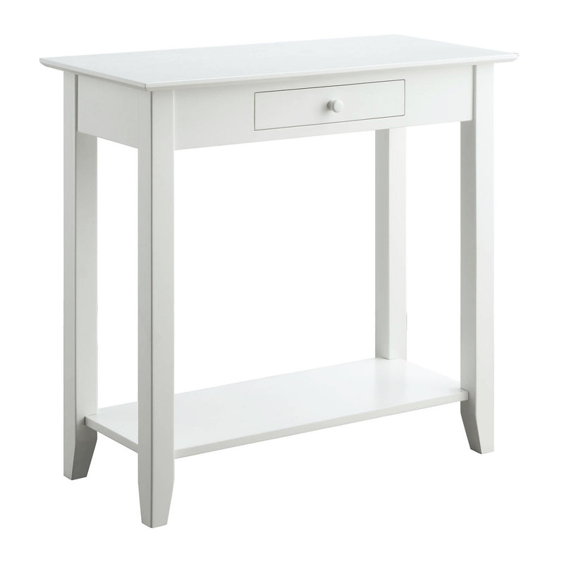 Carbin 31.5'' Console Table, White, 30" H x 31.5" W x 14" D