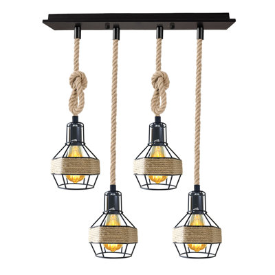 4 - Light Black Kitchen Island Pendant
