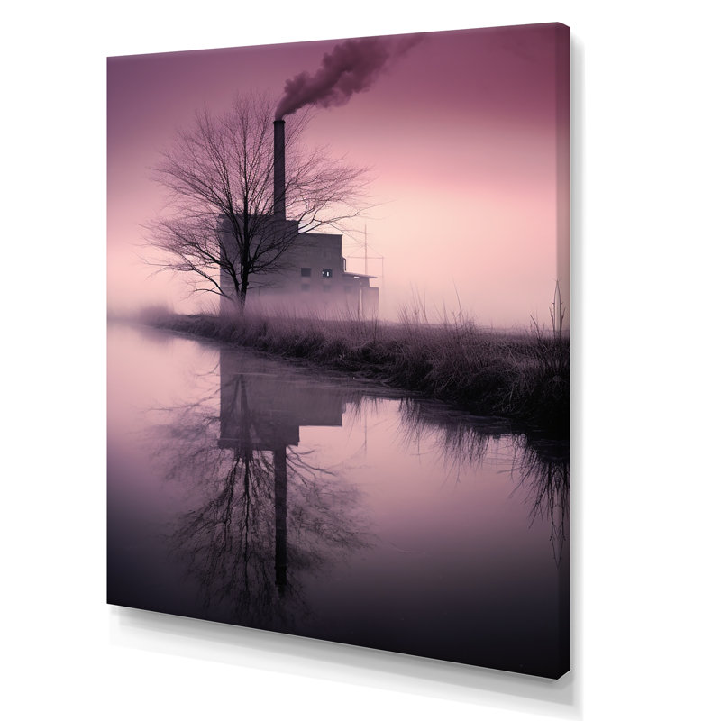 Moody Serenity Factory sur toile, Toile tendue, H 44 po x l 34 po x P 1,5 po