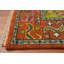 Geometric Traditional Orange Rug 4x8