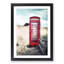 Red Telephone Box in Abstract - Framed Print-55772114-55772115