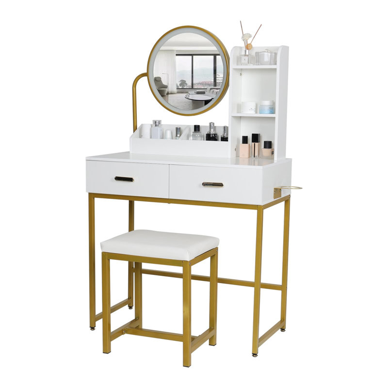 Barisha Dressing Table with Mirror