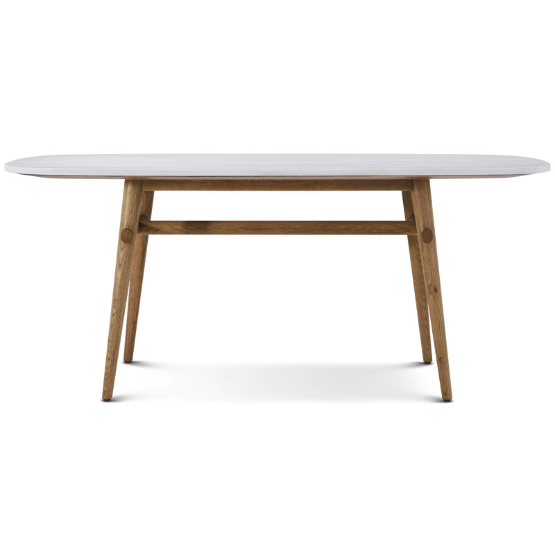 Madrid/WRC Dining Table, Natural, 30" H x 70.87" L x 35.43" W