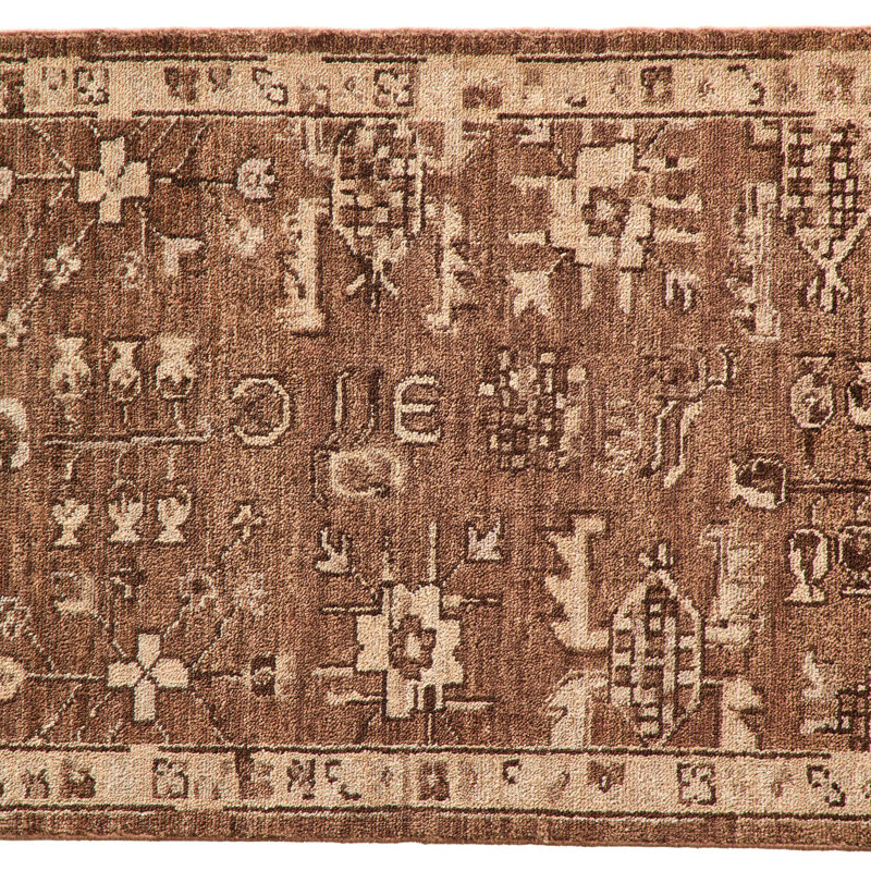 Paolo Hand-Knotted Rug-Paolo Rust-Runner-2.5'x12', Runner 2'6" x 9'