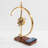 Minimalist LED Clock Lamp with Phone Wireless Charger/Brass Base