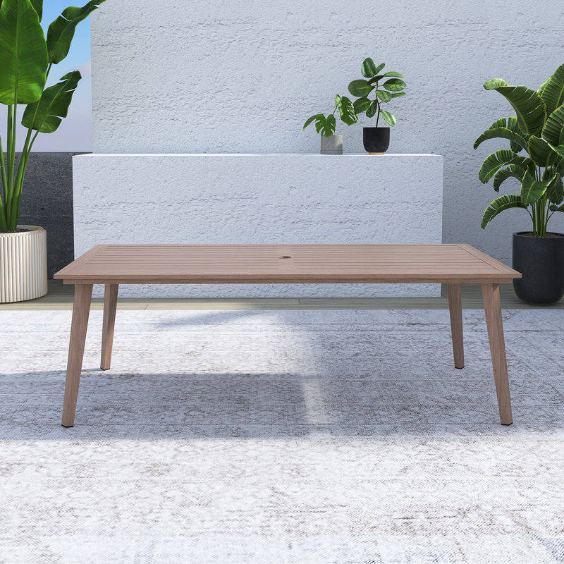 Table basse en X, Brun