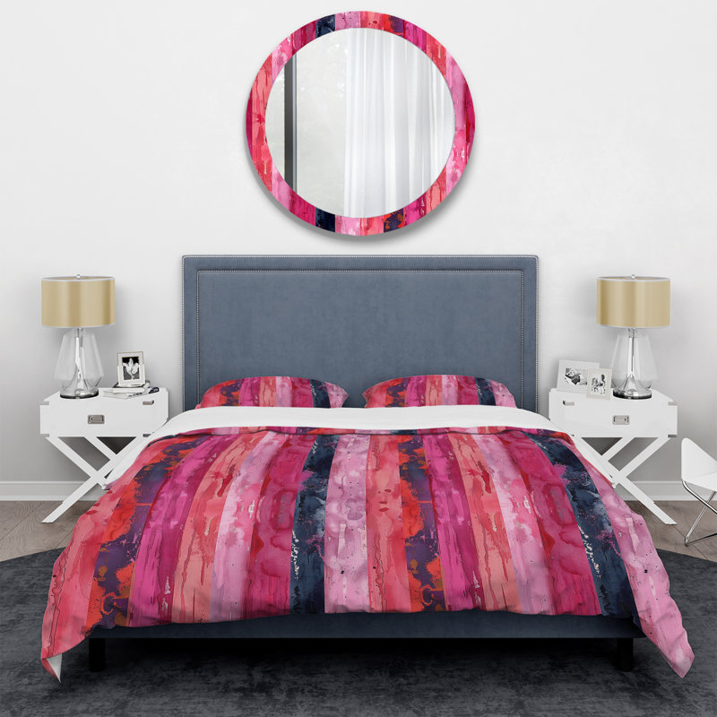 Ensemble de housse de couette Glam Stripes IV - Glam, Housse de couette pour grand lit + 2 taies décora